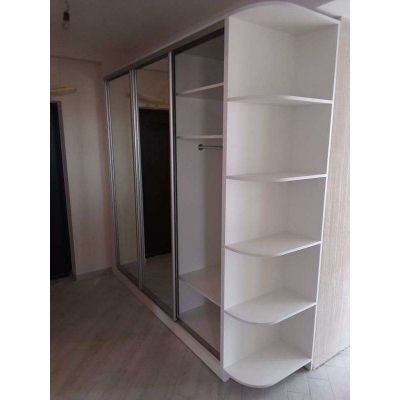 Большой шкаф с зеркалами - белый Главная на заказ по индивидуальному дизайну доступная цена, современная мебель, в кредит, тр...