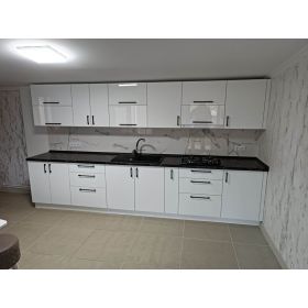 bucatarie alb negru clasic Главная на заказ по индивидуальному дизайну доступная цена, современная мебель, в кредит, трансфер...